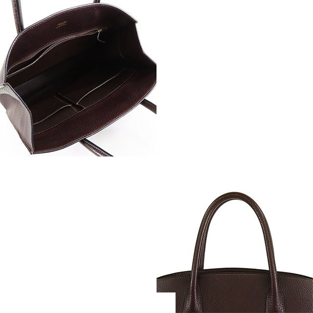 Hermes Whitebus Up Chocolat Gold Fjord Tote Bag — view 4