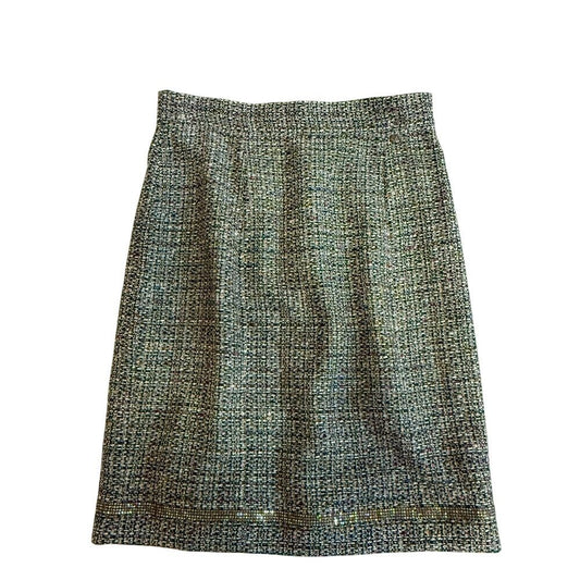 Chanel Wool Skirt Gray