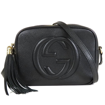 Gucci Soho Small Disco Black Leather Fringe Shoulder Bag