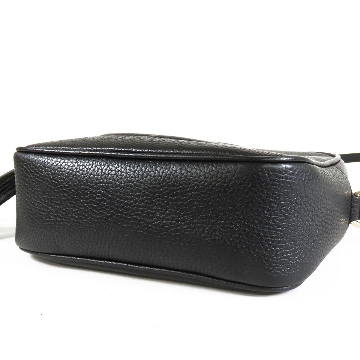 Gucci Soho Small Disco Black Leather Fringe Shoulder Bag — view 3