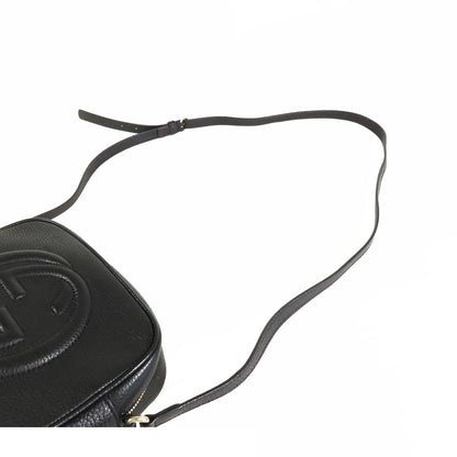 Gucci Soho Small Disco Black Leather Fringe Shoulder Bag — view 4