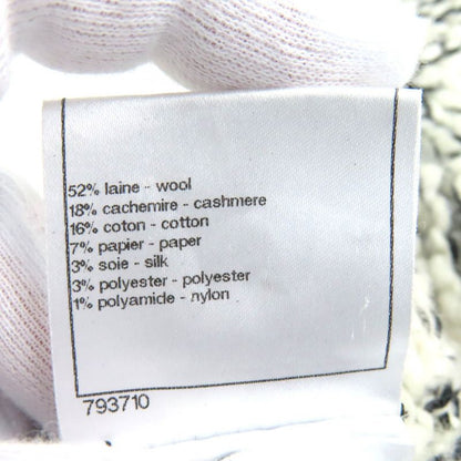 CHANEL P39194 Wool Cashmere Coco Rhinestone Knit Gloves Mittens