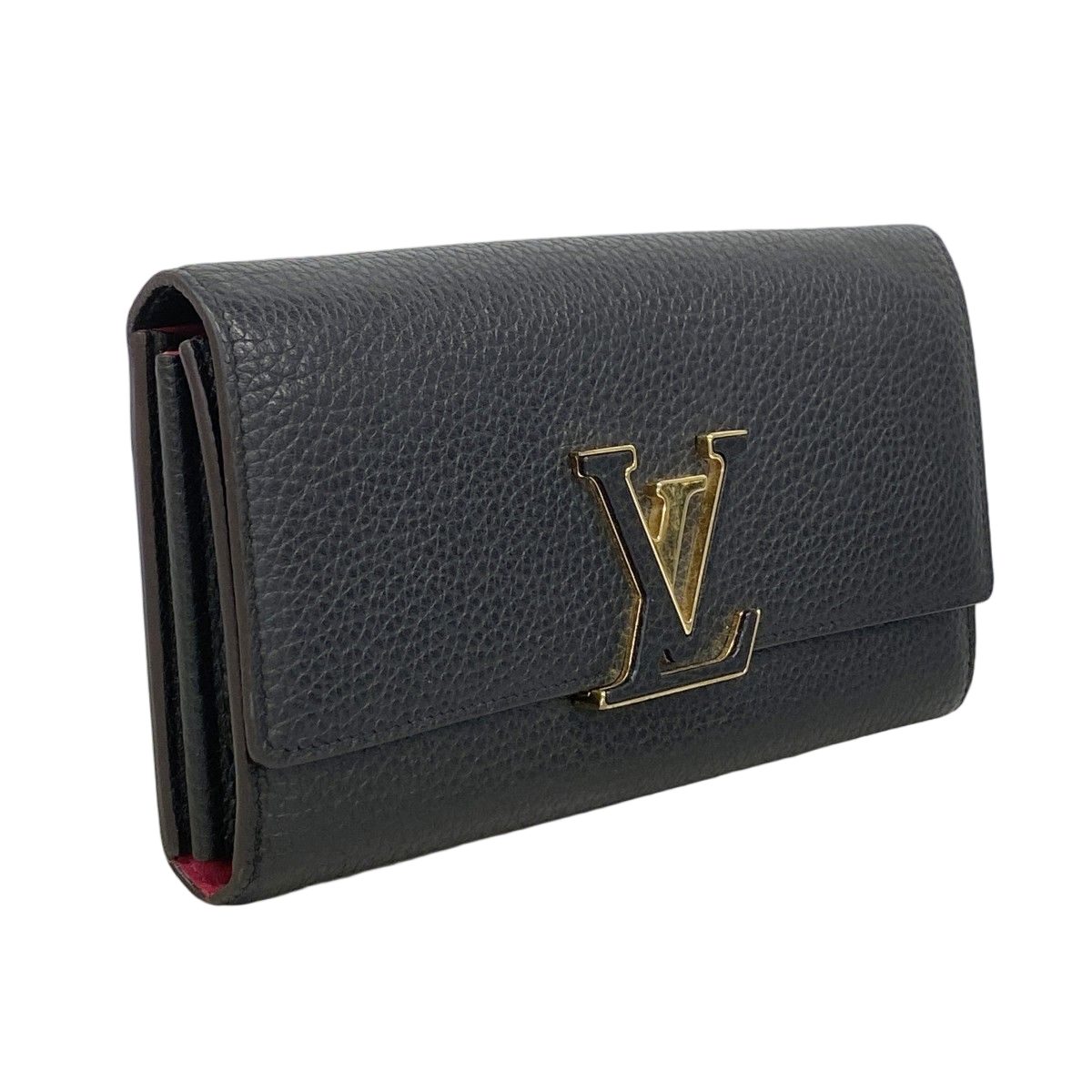 Louis Vuitton Wallet Taurillon Portefeuille Capucines Noir — view 2