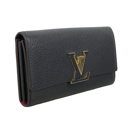 Louis Vuitton Wallet Taurillon Portefeuille Capucines Noir — view 2