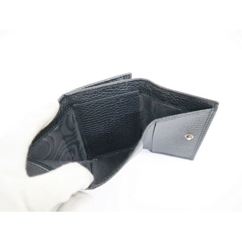 Gucci Trifold Wallet Black Leather — view 5