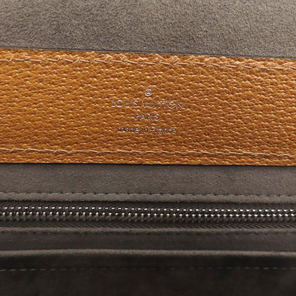 Louis Vuitton 2way Bag Samara Reporter Samara Leather Brown Silver Hardware