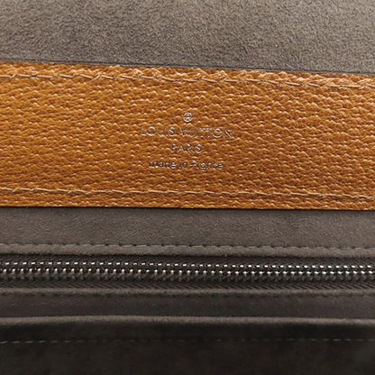 Louis Vuitton 2way Bag Samara Reporter Samara Leather Brown Silver Hardware