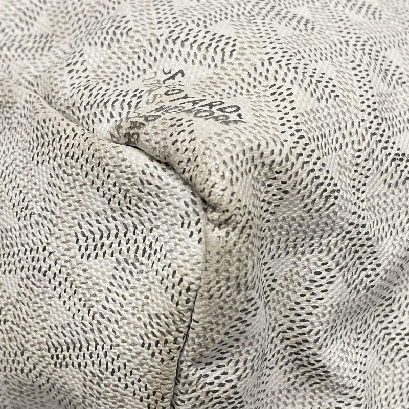 Goyard Tote Bag Saint Louis PM White Leather