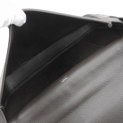 Hermes Victoria Messenger Crossbody 2way Shoulder Bag Men's Dark Brown