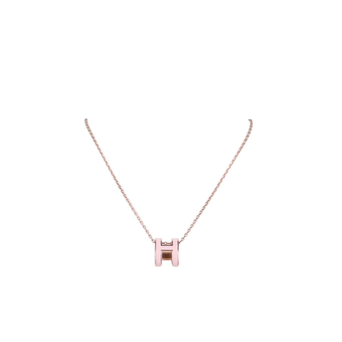 Hermes Pop Gold Pink Necklace — view 2