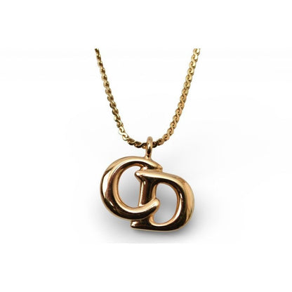 Christian Dior Necklace Vintage CD Logo Motif