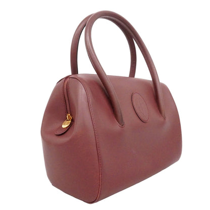 Cartier Handbag Must Leather Bordeaux Gold — view 2