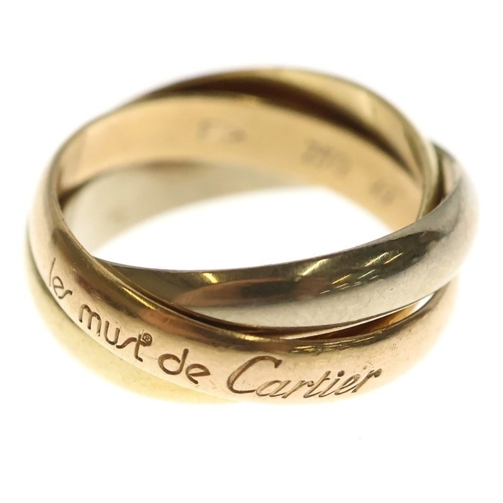 Cartier Trinity Ring 18k YG PG WG Three