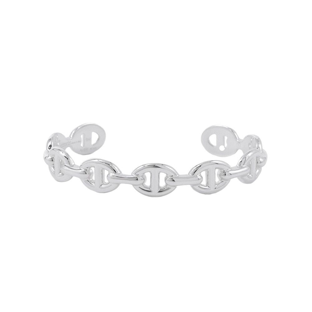 Hermes Bracelet Chaine D'ancre Bangle Silver SH