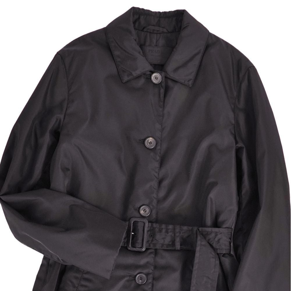 Prada Coat Belted Long Nylon Padded — view 2