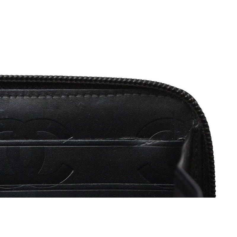 Chanel Wallet Cambon Line Zip Around Type Black — view 10