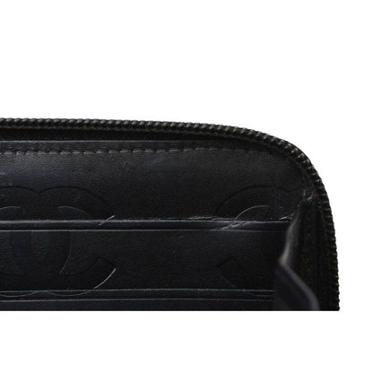 Chanel Wallet Cambon Line Zip Around Type Black — view 10
