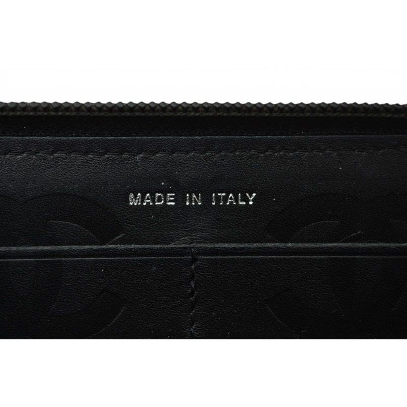 Chanel Wallet Cambon Line Zip Around Type Black — view 11