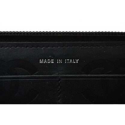 Chanel Wallet Cambon Line Zip Around Type Black — view 11