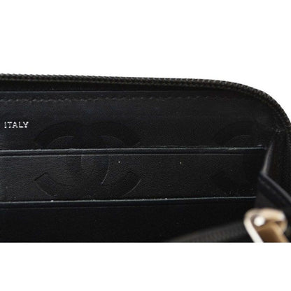 Chanel Wallet Cambon Line Zip Around Type Black — view 12