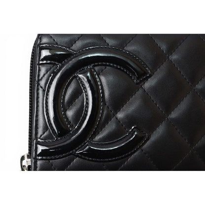 Chanel Wallet Cambon Line Zip Around Type Black — view 3