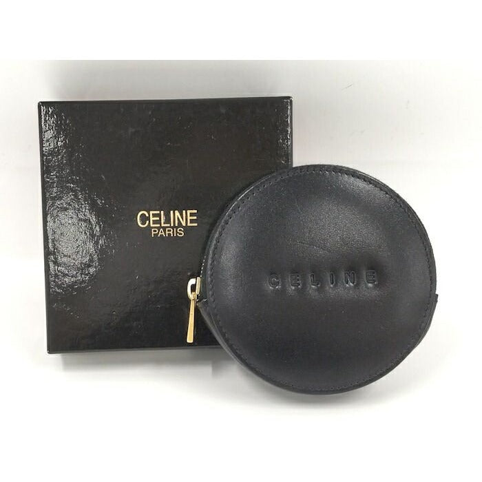 Celine Coin Case Calf Leather Black — view 10
