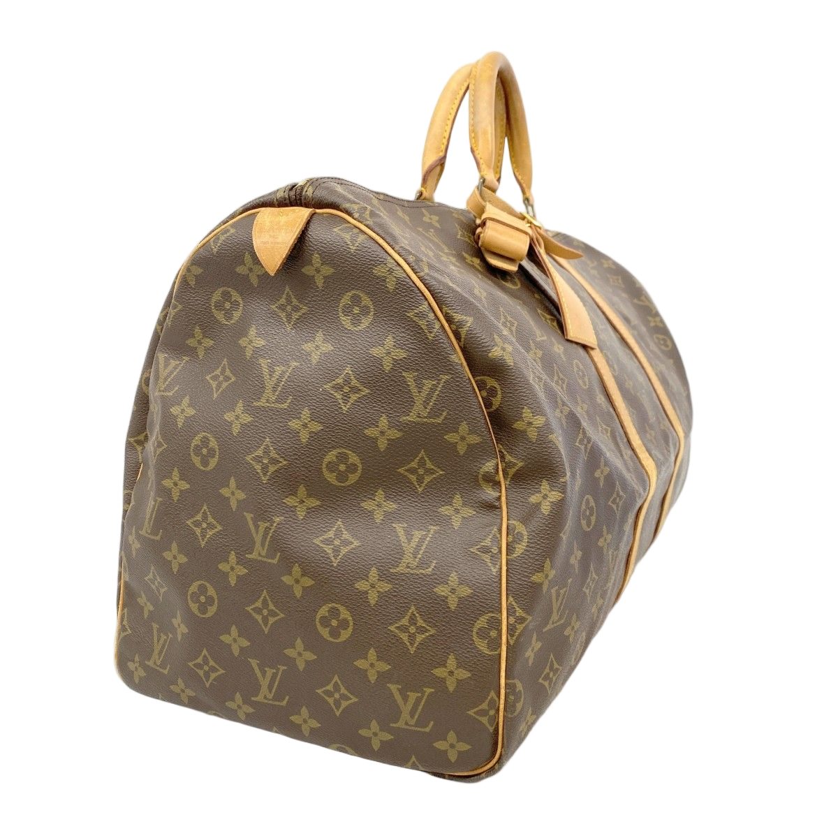 Louis Vuitton Boston Bag Monogram Keepall 55 Brown — view 2