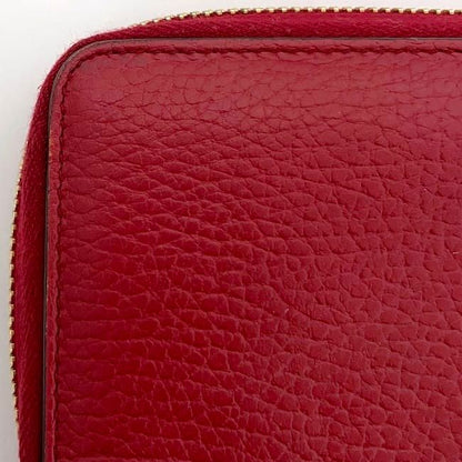 Gucci Round Zipper Wallet Red Interlocking 464884