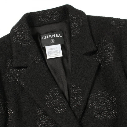 Chanel Tailored Jacket Camellia Wool — view 5