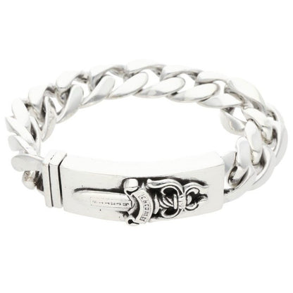 Chrome Hearts ID Dagger Classic Link Silver Bracelet