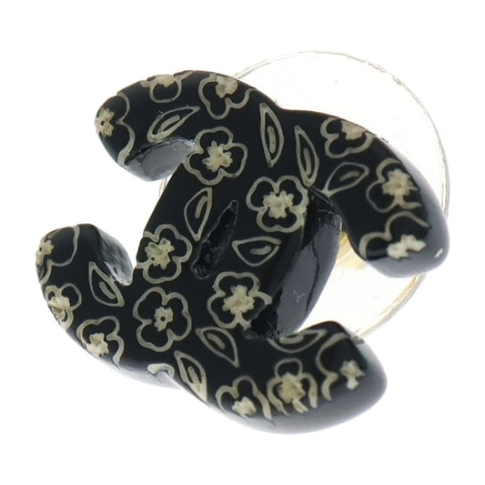 Chanel Camellia Flower Earrings CC Logo