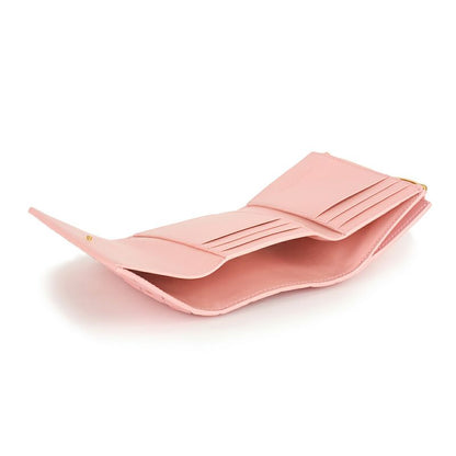 Bottega Veneta Trifold Wallet Zipper Wallet Rose