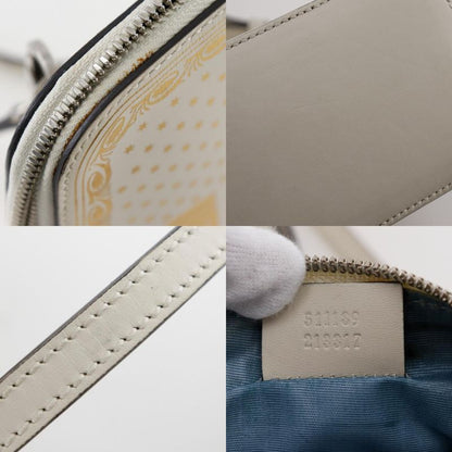 Gucci Gussy SAGA 511189 Leather White Women's Shoulder Bag