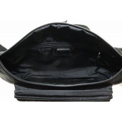 Prada Body Bag Black 2 Vl005 Waist Nylon Triangle Plate — view 4