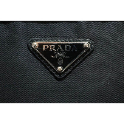 Prada Body Bag Black 2 Vl005 Waist Nylon Triangle Plate — view 8