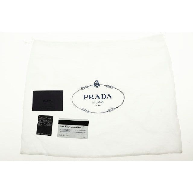 Prada Body Bag Black 2 Vl005 Waist Nylon Triangle Plate — view 9