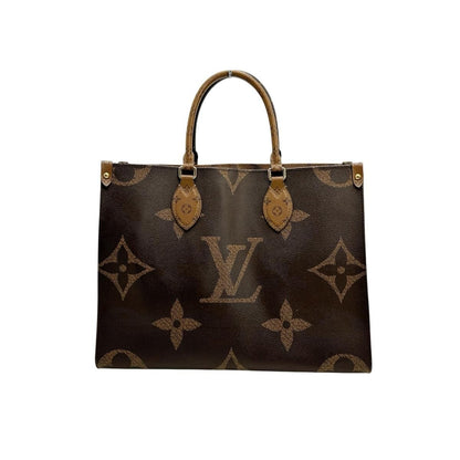 Louis Vuitton Monogram Giant Reverse Handbag On The Go MM Tote Bag