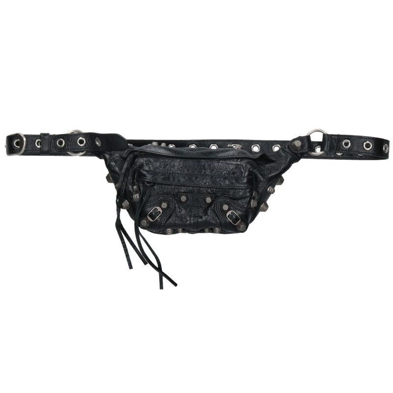 Balenciaga 742013 Le Cagole Le Cagole Studded Leather Shoulder Bag Men's