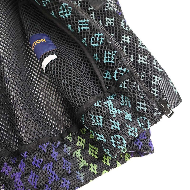 Louis Vuitton 22ss Gradient Monogram Mesh Blouson Rm221 Kd2 Hmb82e Black 46