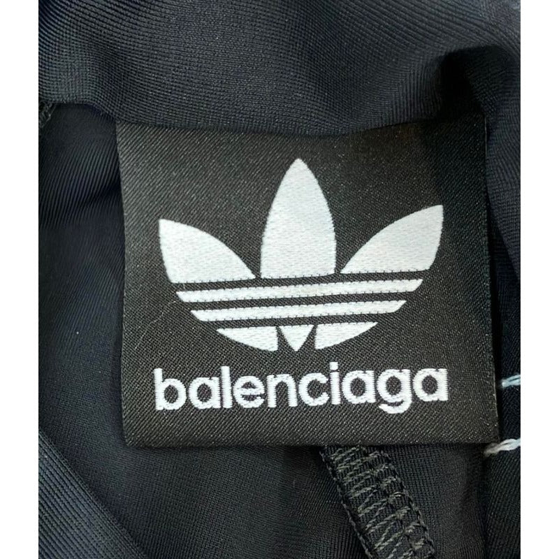 Balenciaga Adidas Short Sleeve T-Shirt Mock Neck Rear Zip Up SIZE 34 — view 3