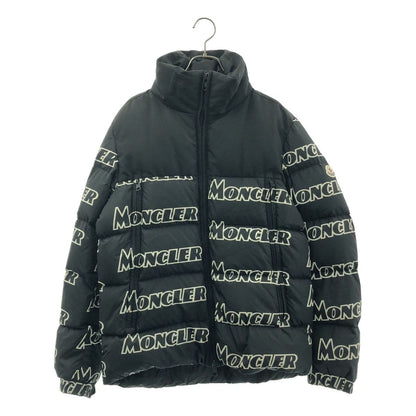Moncler Fiveley Logo Print Down Jacket 2 Black