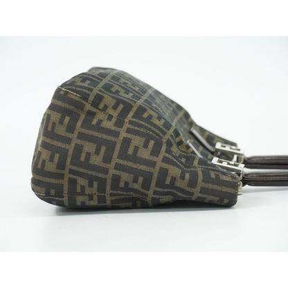Fendi Zucca Tote Handbag Canvas Brown 26329 Bag — view 3