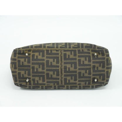 Fendi Zucca Tote Handbag Canvas Brown 26329 Bag — view 4