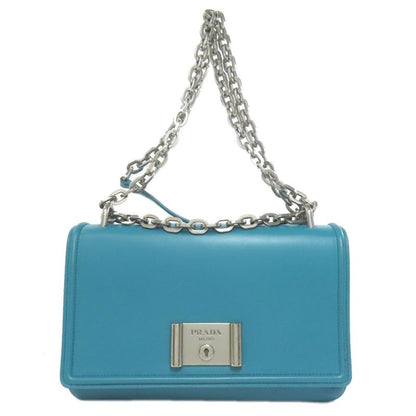 Prada Chain Shoulder Bag Leather Women