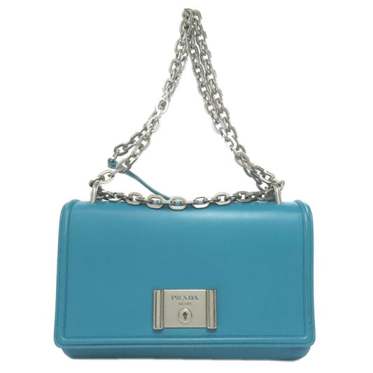 Prada Chain Shoulder Bag Leather Women