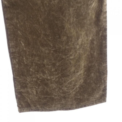 Miu Miu Miulogo Washed Flocked Pants — view 5