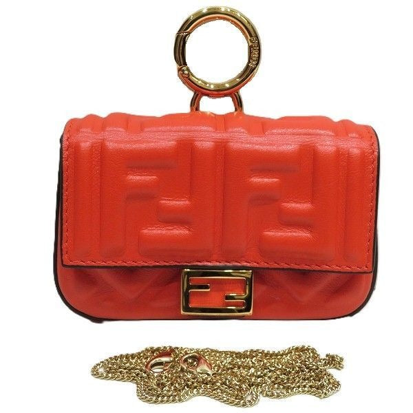 Fendi Nano Baguette Charm Pouch Shoulder Bag Party