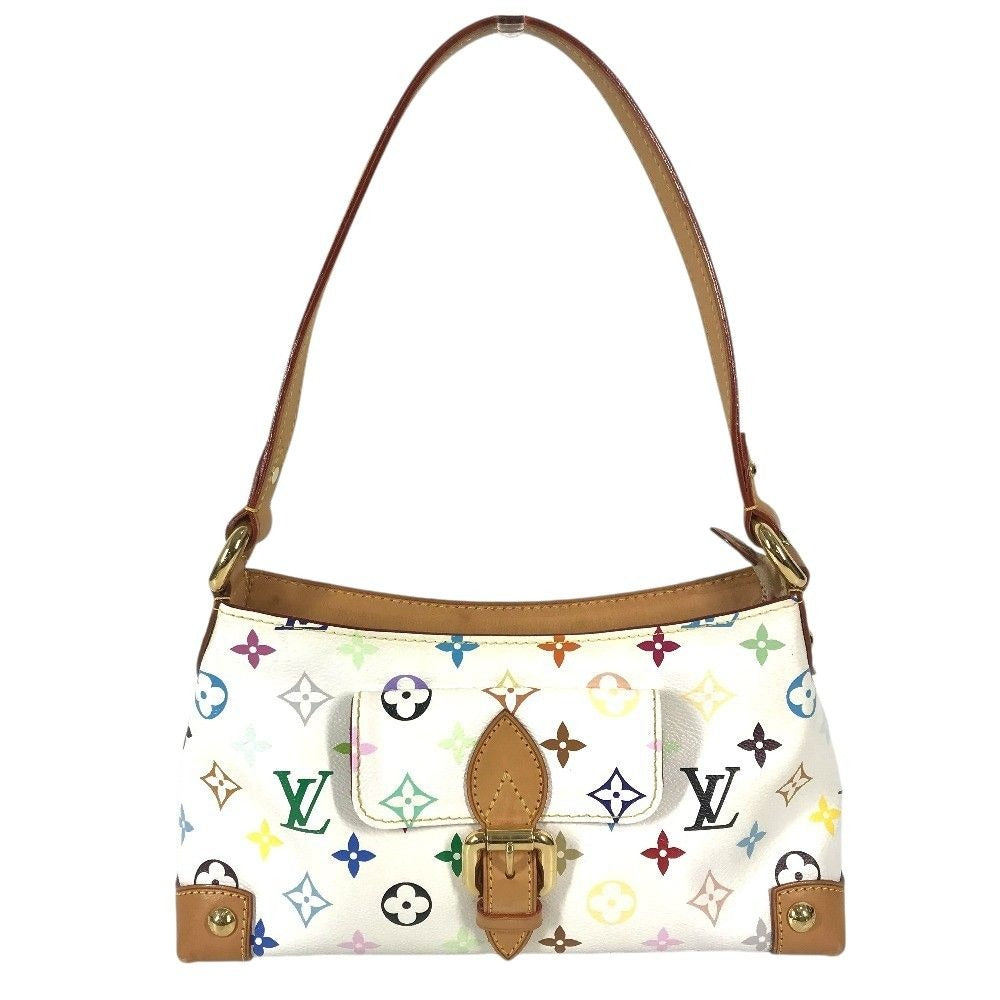 Louis Vuitton Shoulder Bag Eliza Monogram Multicolor Canvas Bronze White