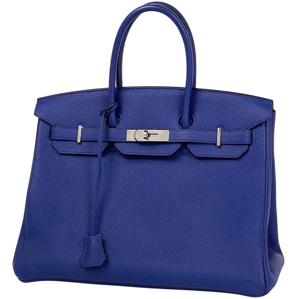 Hermes Birkin 35 Handbag Togo Blue Electric