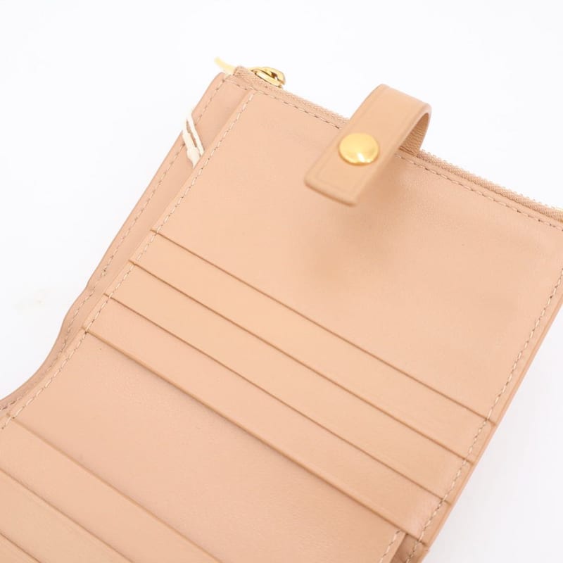 Bottega Veneta Small Fold Zipper Wallet